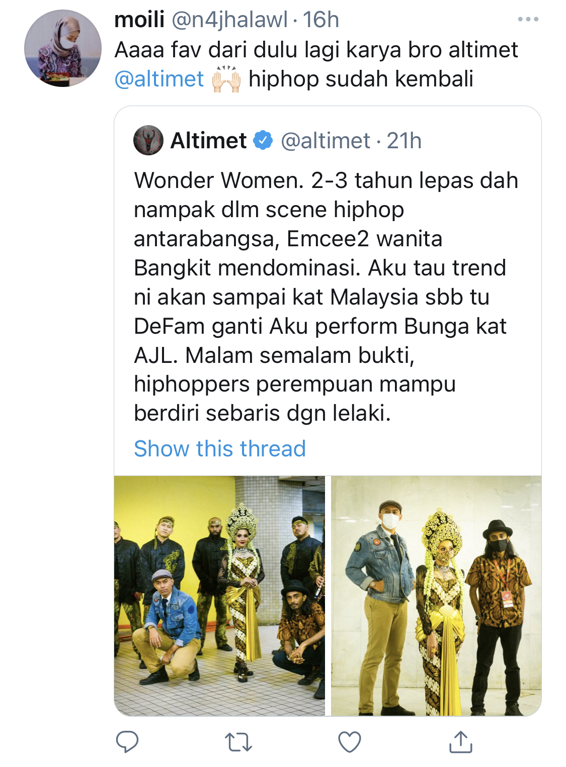 “You Got The Mic Now, Queen!,” – Rapper Wanita! Altimet Harap Zizi Kirana & Loca B Dapat Teruskan Legasi