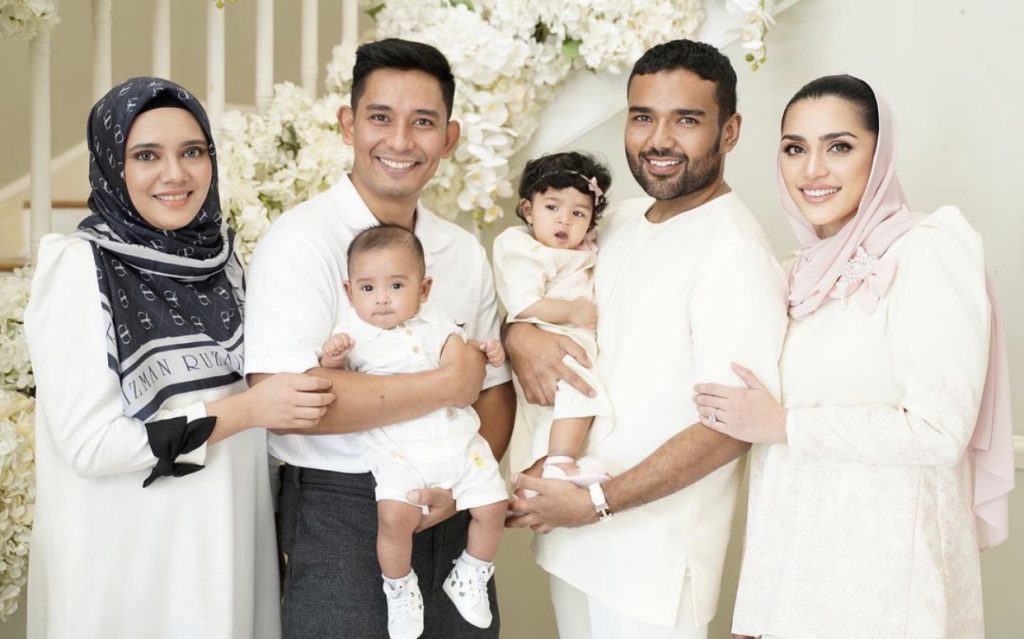 Pereka Fesyen Rizman Nordin & Isteri Anjur Majlis Akikah, Puteri Sulung Raih Perhatian – “Tak Puas Memandang Si Comel Rizqaa