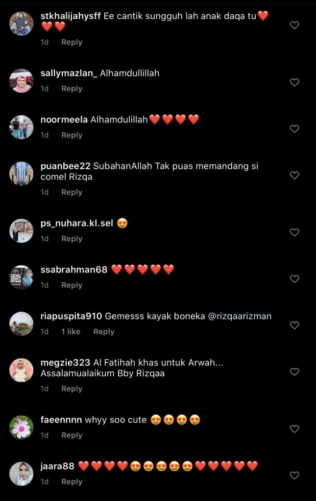 Pereka Fesyen Rizman Nordin &#038; Isteri Anjur Majlis Akikah, Puteri Sulung Raih Perhatian &#8211; “Tak Puas Memandang Si Comel Rizqaa