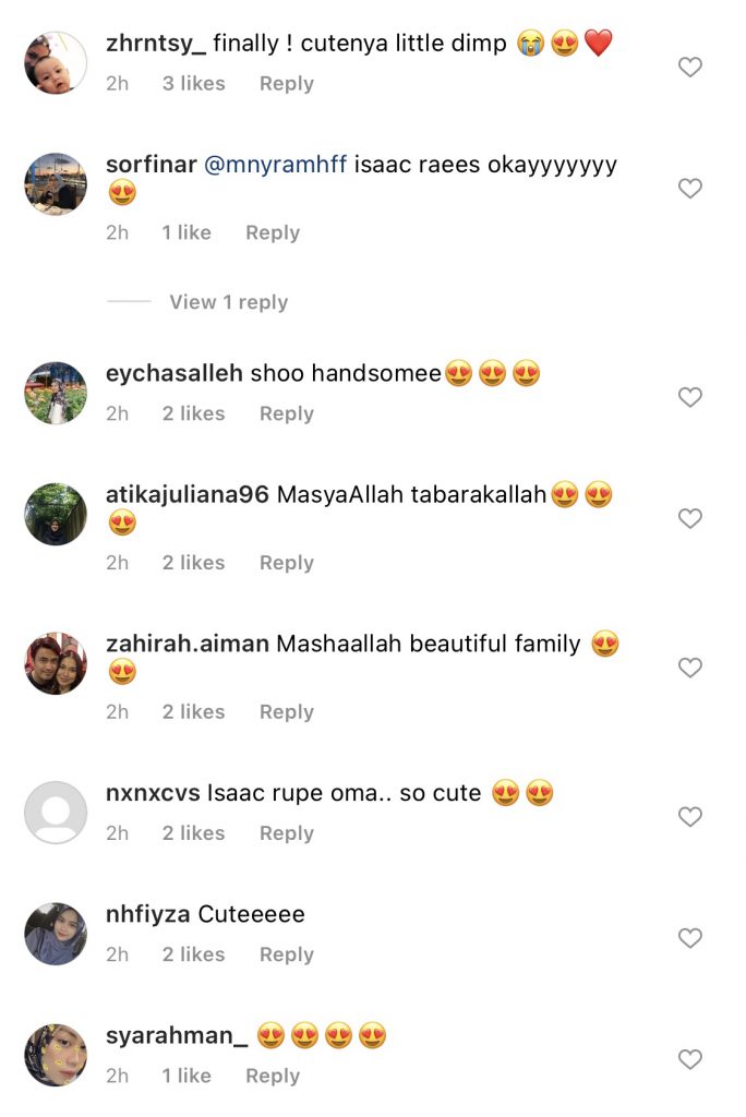 Zahirah MacWilson Dedah Nama Anak, Isaac Raees Nama Diberi, Comelnya!