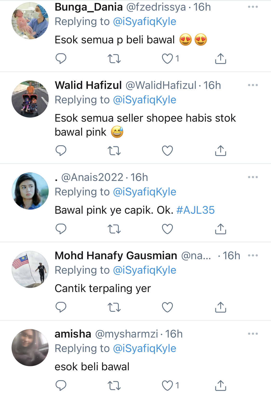 &#8220;Cantik Wany Bertudung Bawal Pink, Manis Bethol Ya,&#8221; &#8211; Komen ‘Show’ AJL35 Di Twitter, Penampilan Wany Hasrita Buat Syafiq Kyle Cair?