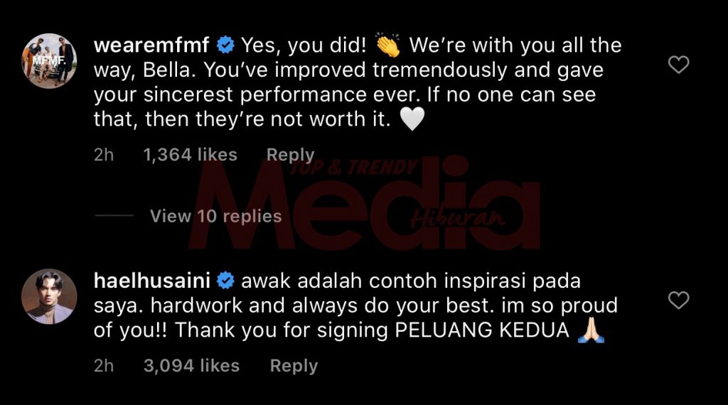 Kapsyen ‘Im So Sorry’ Nabila Razali, Lihat Apa Reaksi Komposer Lagu Peluang Kedua, “Awak Adalah Contoh Inspirasi Saya. So Proud Of You!”