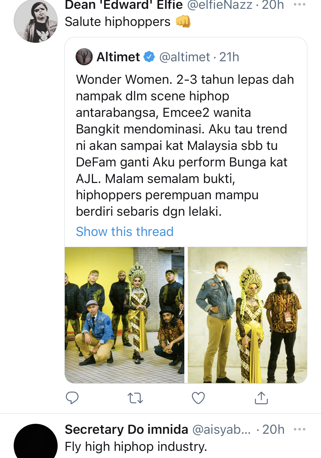 “You Got The Mic Now, Queen!,” – Rapper Wanita! Altimet Harap Zizi Kirana & Loca B Dapat Teruskan Legasi