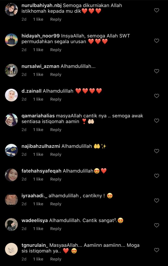 [GAMBAR] Buang Foto Nampak Aurat, Instagram Aishah Azman Dihujani Doa Positif, Peminat Tumpang Gembira