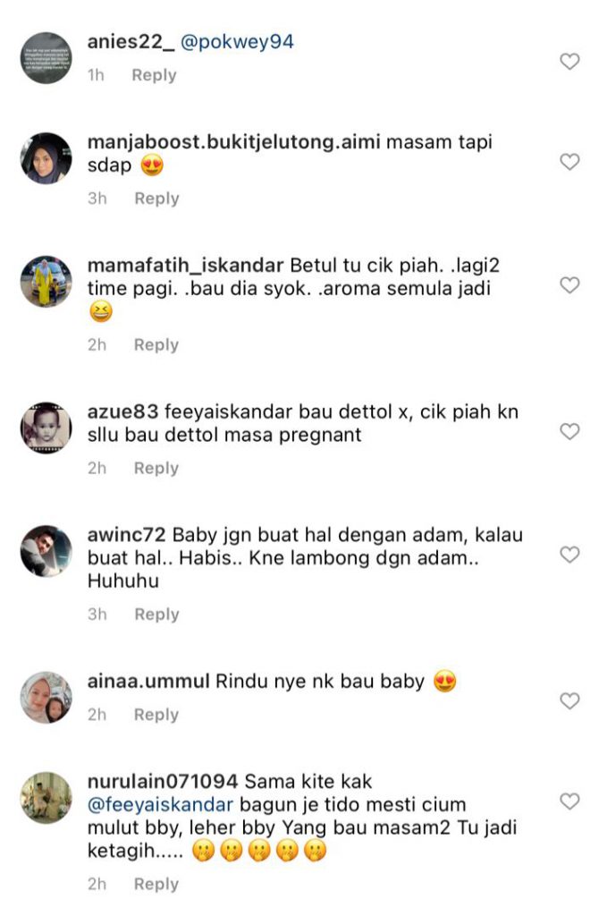 “Selain Bau Ketiak Pasangan, Bau Baby Antara Bau Paling Best Kan? &#8211; Feeya Iskandar