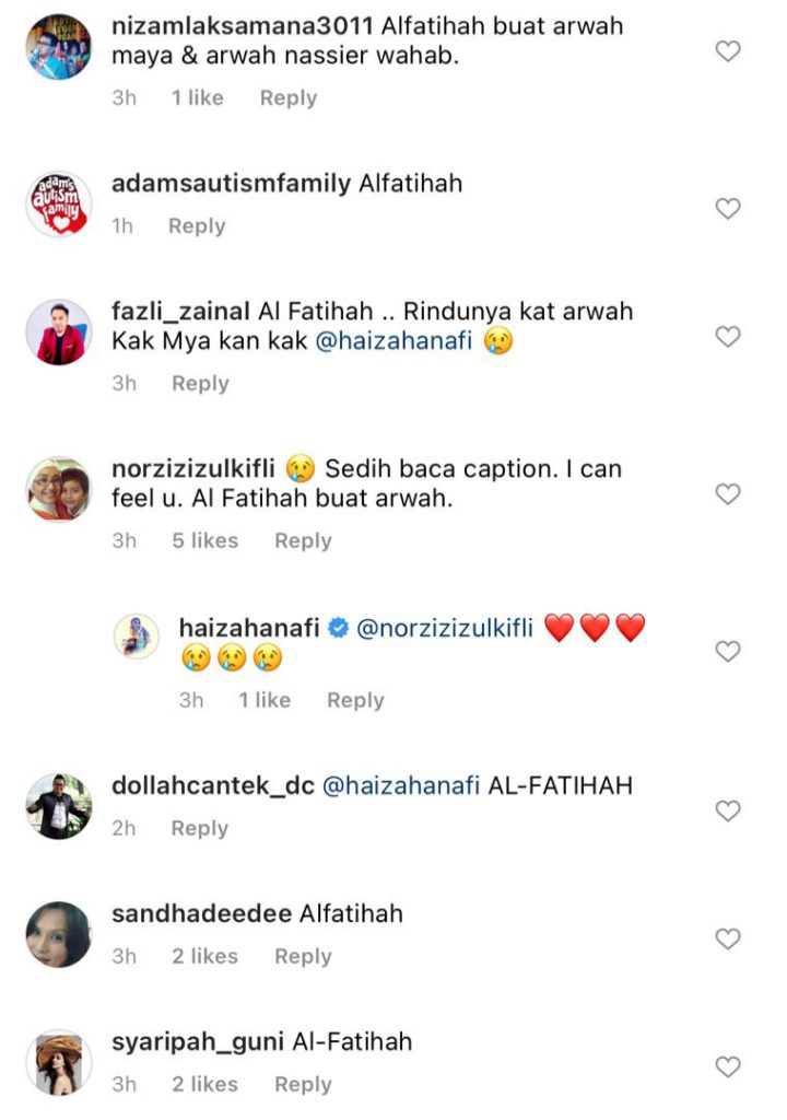 “Sahabat Sejati Yang Meninggalkan Jejak Dalam Hati,” – Setahun Permergian Arwah Maya Matahari, Haiza Titip Doa