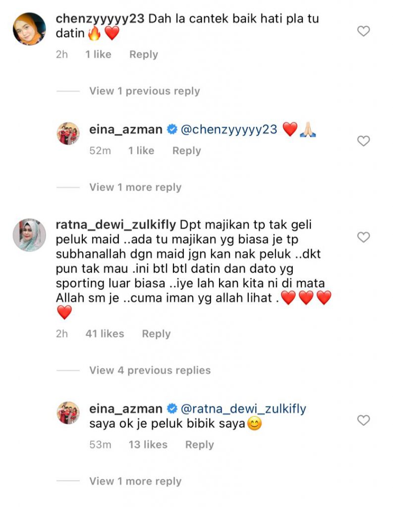 “Bestnya Dapat Majikan Baik Macam Ni,” – Hadiahkan Rantai Kepada Pembantu Rumah, Sikap Murni DP Eina Azman Terima Pujian