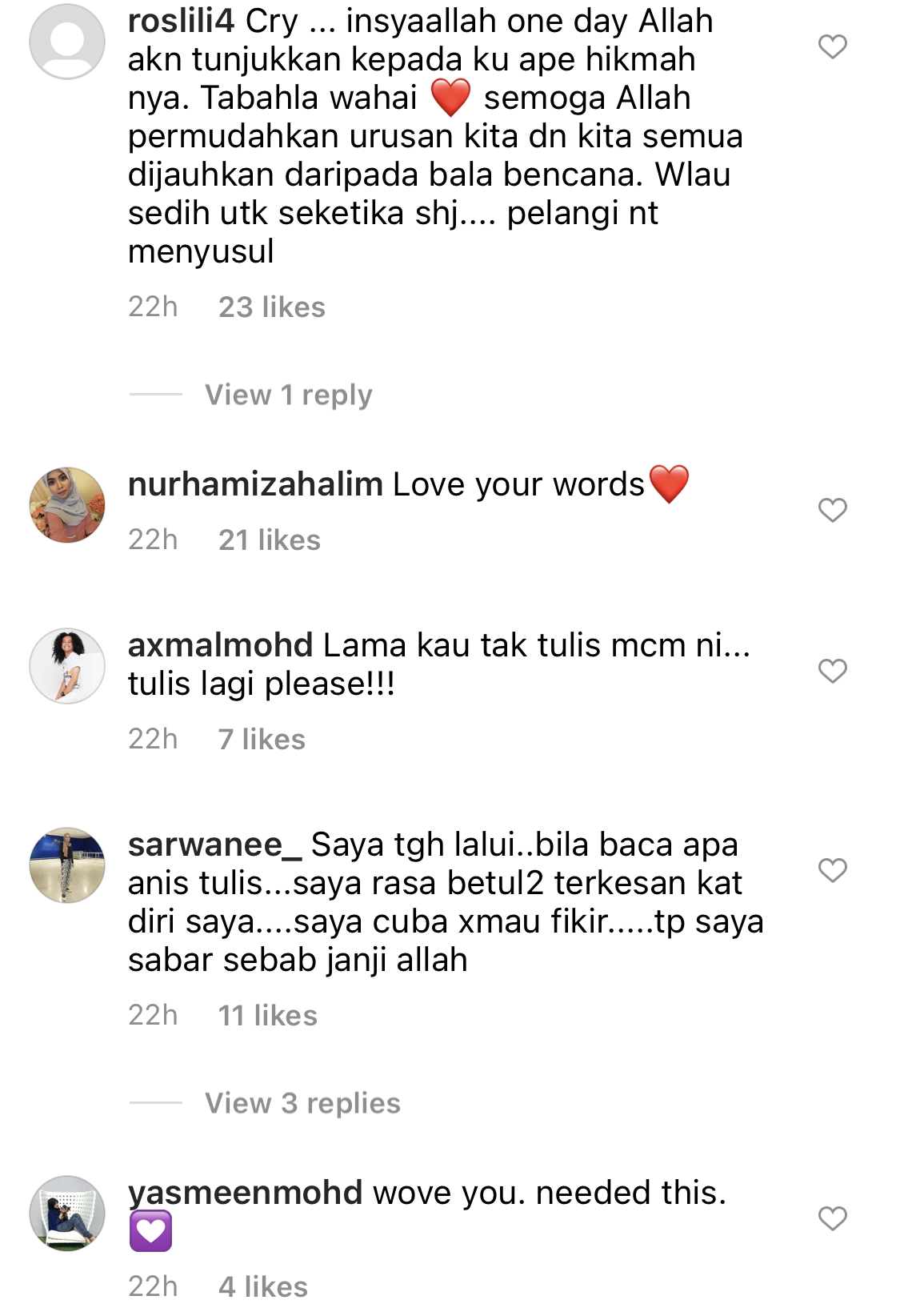 “Jika Ada Yang Menyakitimu, Ini Untuk Anda…,”- Usah Bergantung Harap, Perkongsian Hanis Zalikha Jentik Hati