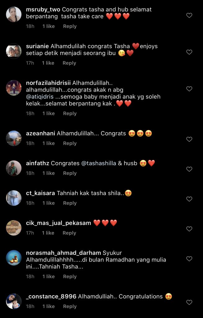 “Selamat Datang Ke Dunia Kaum Ibu,” -Bersalin Anak Lelaki, Ramai ‘Kerumun’ Instagram Tasha Shilla Titip Ucapan Tahniah