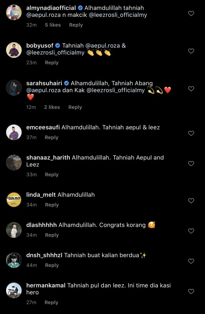 Lengkap Sepasang! Aepul Roza Maklum Leez Rosli Selamat Bersalin Bayi Lelaki – “Selamat Melahirkan Anak Kedua Kami.”