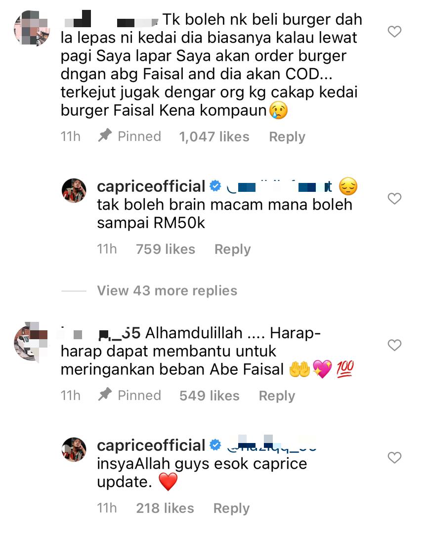 Tular Peniaga Burger Dikompaun RM50k, Caprice Akan Lancar Tabung Kilat Kalau ‘Abe’ Kata Ons! – “InsyaAllah Kita Jaga Kita.”