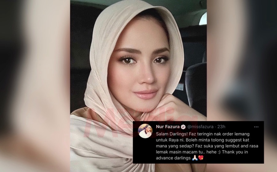 Fazura Respon Bila Nama Trending Nombor 1 Di Twitter &#8211; &#8220;Saya Ingat Ciapan Mengenai Lemang Yang Dimuatnaik Semalam Jadi Punca.&#8221;