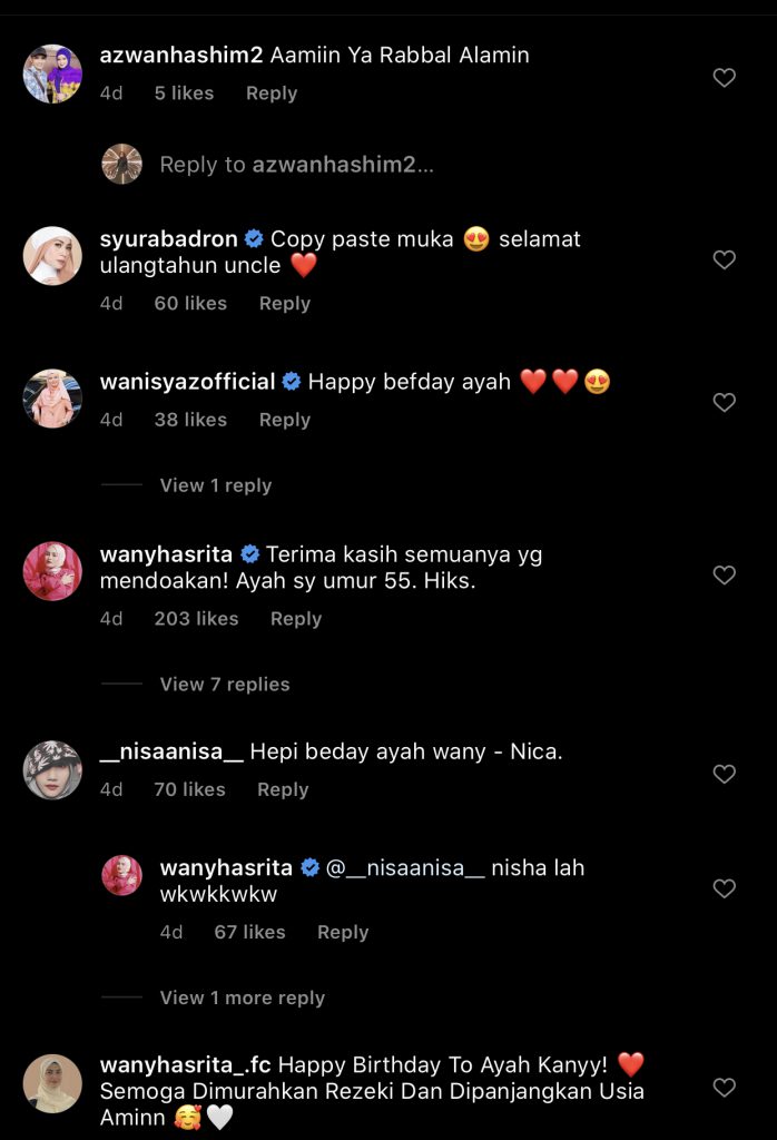 “Copy Paste Muka. Ayah Handsome, Patut Anak Nampak Comel,” – Kongsi Foto Bersama, Wajah Bapa Wany Hasrita Terima Tumpuan