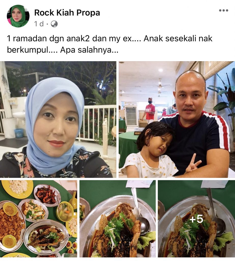 Ramai Memuji…. “Anak Sesekali Nak Berkumpul, Apa Salahnya,” – Kiah Propa Sambut Ramadan Pertama Bersama Bekas Suami