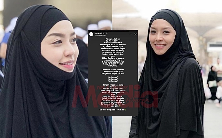 Nonny Nadirah Mohon Maaf Atas Segala Salah Silap – “Setiap Individu Itu Melalui Fasa Ujian Berlainan