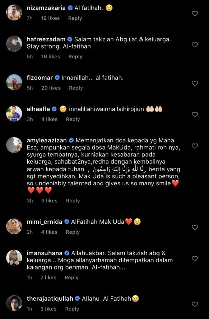 Pengarah Maklum Ibu Saudara Sudah Tiada, Instagram Budak Ijat Dihujani Doa, Ramai Titip Ucapan Takziah – “Noryati Taib Meninggal Dunia.”
