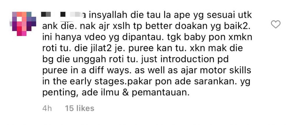 Netizen Kritik Cara Farah Nabilah Bagi Anak Makan, Tapi Ini Pula Kata Peminat  &#8211; “Dia Tahu Lah Apa Yang Sesuai Untuk Anak Dia”.